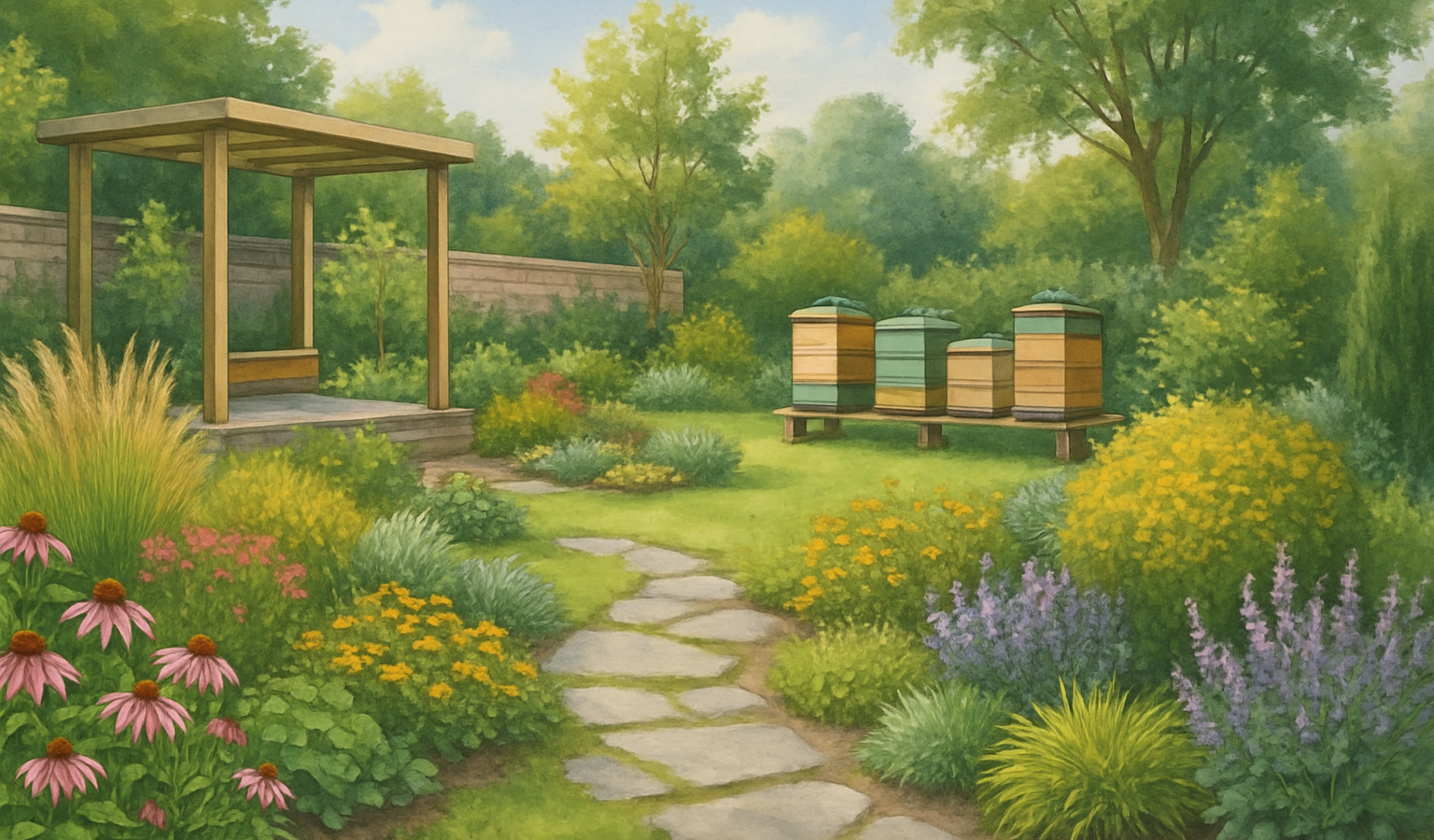 Bienenhaltung im Garten- und Landschaftsbau: Mehrwert durch Bestäubervielfalt
