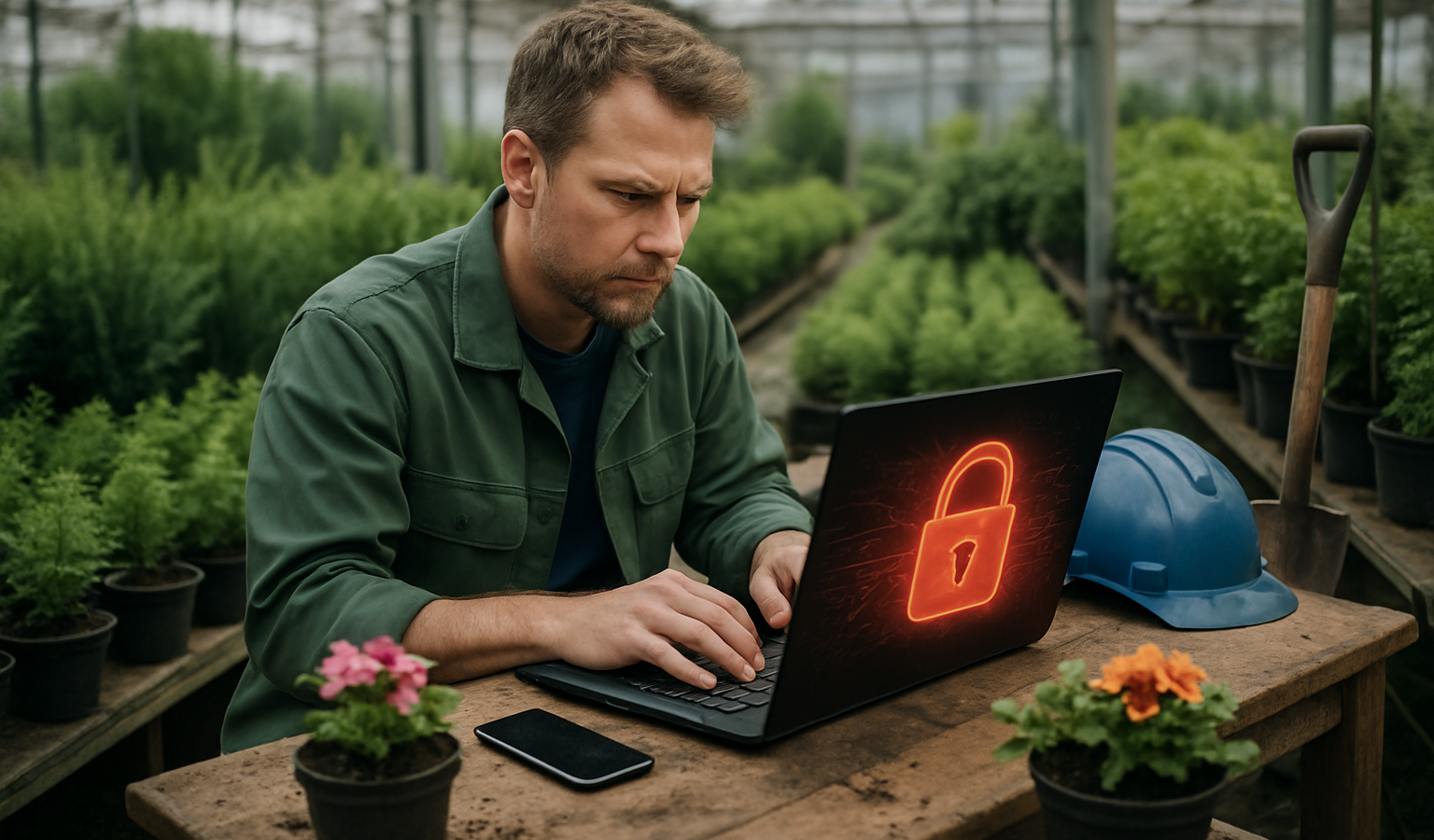 Cybersicherheit im Handwerk: Warum auch Gartenbau-Betriebe verwundbar sind