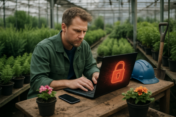 Cybersicherheit im Handwerk: Warum auch Gartenbau-Betriebe verwundbar sind