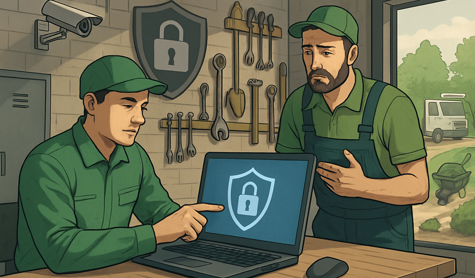 Cybersicherheit im Handwerksbetrieb – Worauf GaLaBau-Unternehmen achten sollten