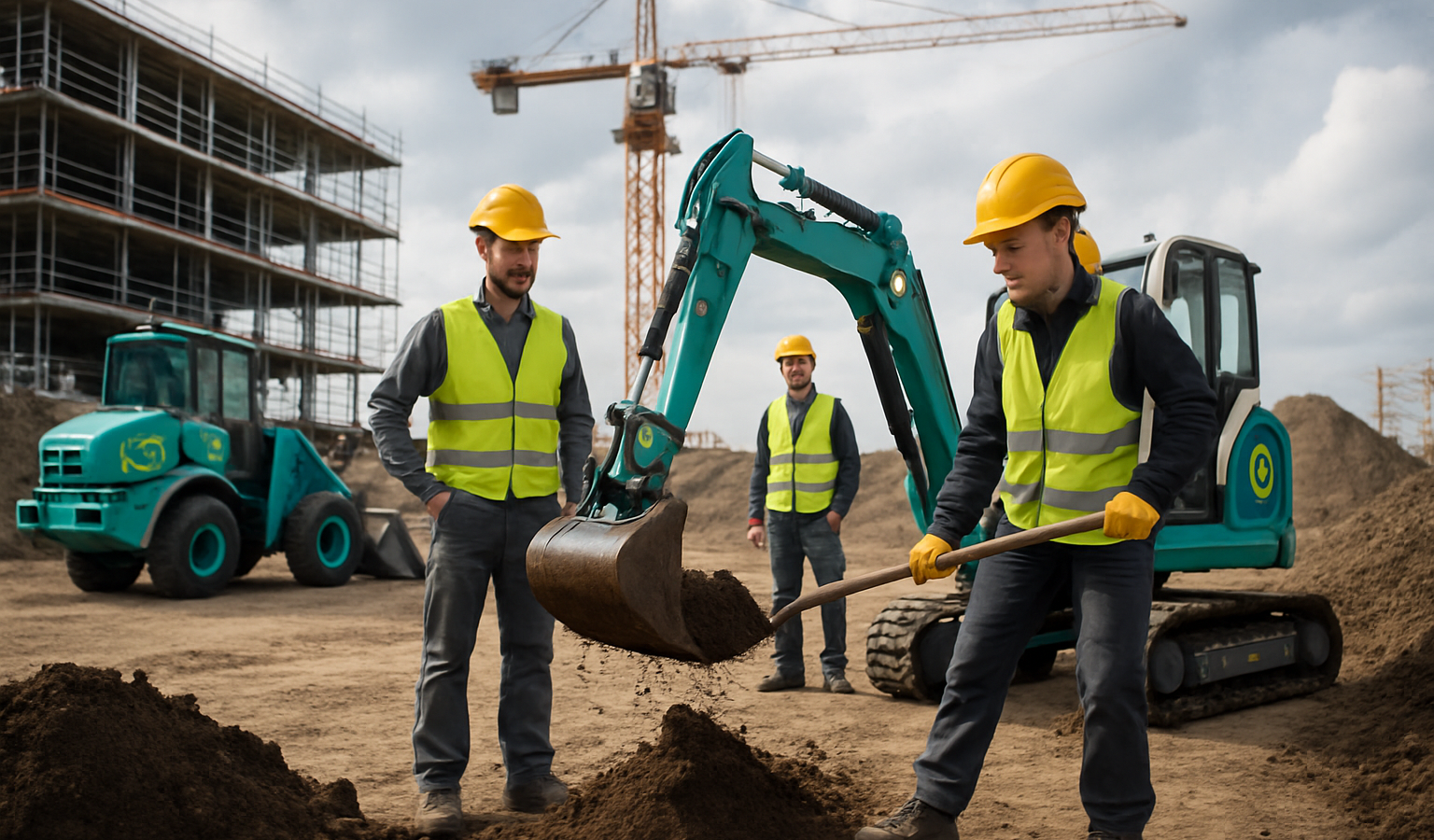 Emissionsfreie Maschinen im Baugewerbe: Technologien und praktische Herausforderungen