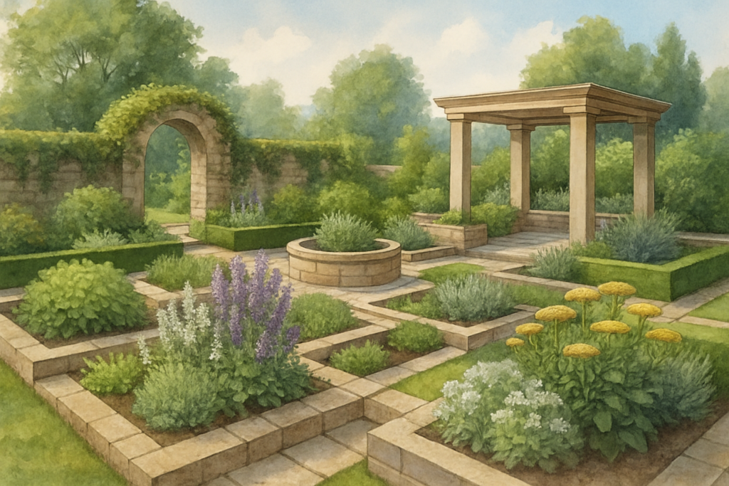 Historische Heilkräuter im Garten: Tradition und modernes Design