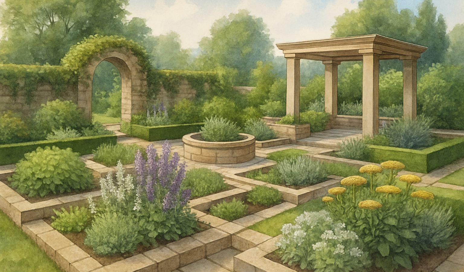 Historische Heilkräuter im Garten: Tradition und modernes Design