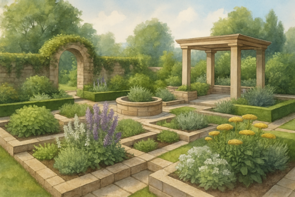 Historische Heilkräuter im Garten: Tradition und modernes Design