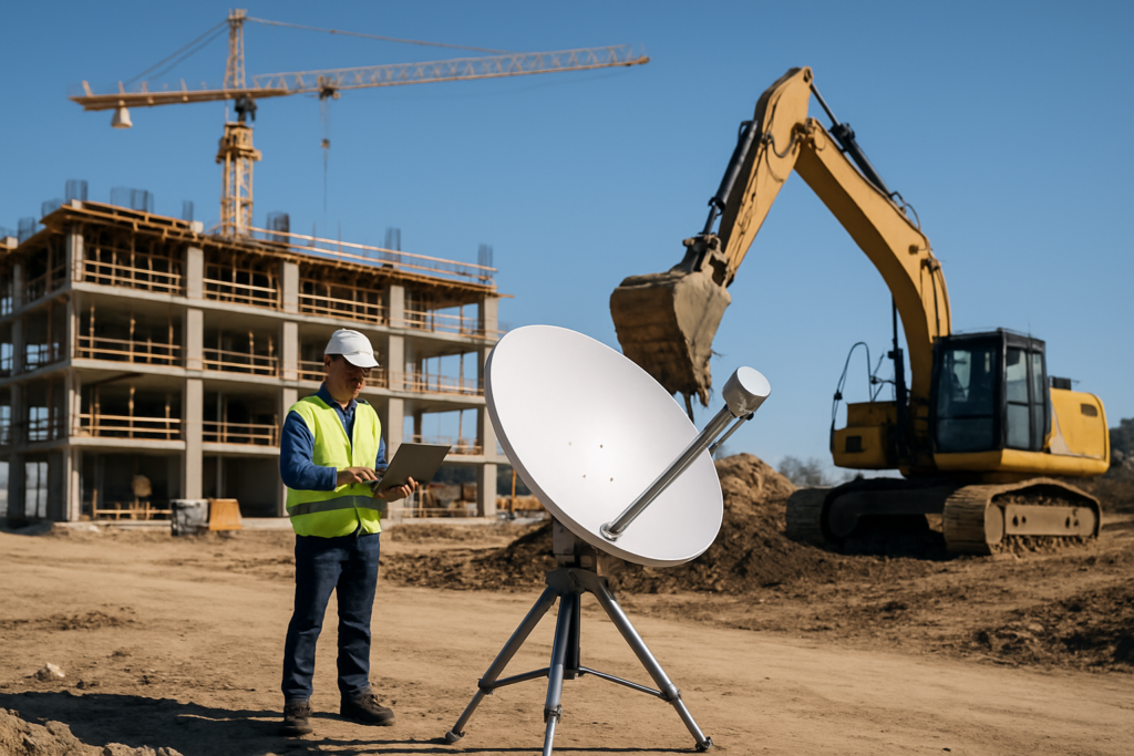 Satelliten-Internet für Baustellen: Infrastruktur ohne Grenzen