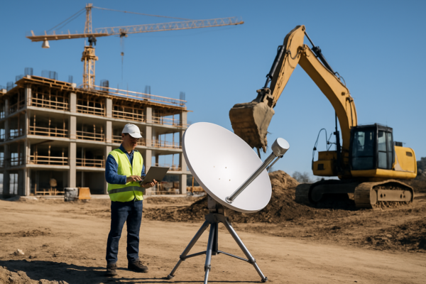 Satelliten-Internet für Baustellen: Infrastruktur ohne Grenzen