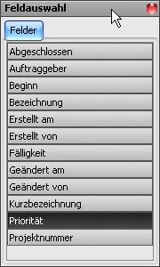 Feldauswahl