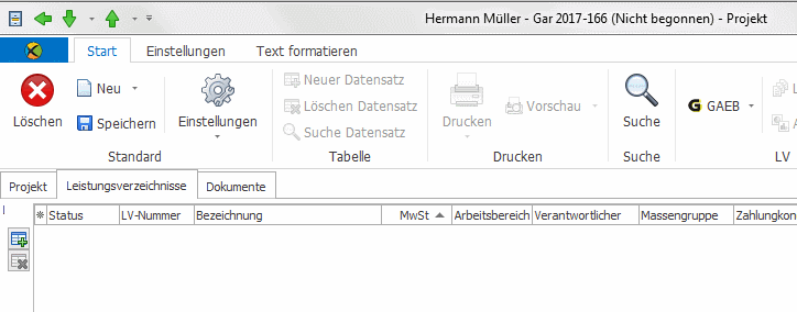 LV erstellen